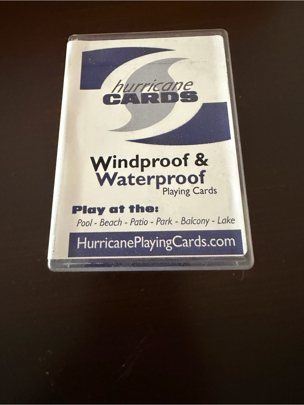Hurricane Windproof & Waterproof Playing Cards - Dark Blue